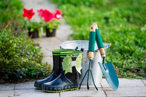 Patio cleaning in Stroud Green restoring a paved outdoor area