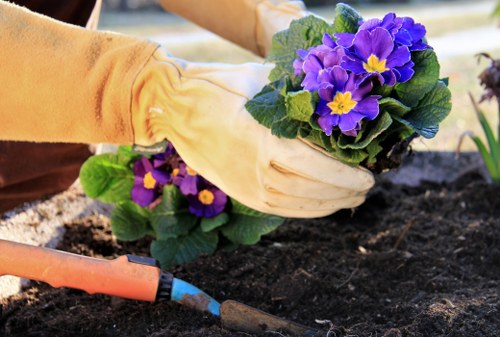 Staff training and PPE used by gardeners Stroud Green during maintenance work