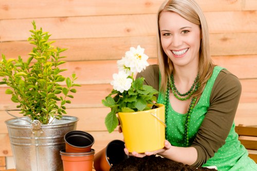 Compostable garden waste collected for recovery and reuse